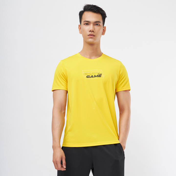 DELTA Áo Thun thể Thao Nam Tay Ngắn Vải Cotton Co Giãn 2 Chiều Thấm Hút Mồ Hôi R20 RTS023M