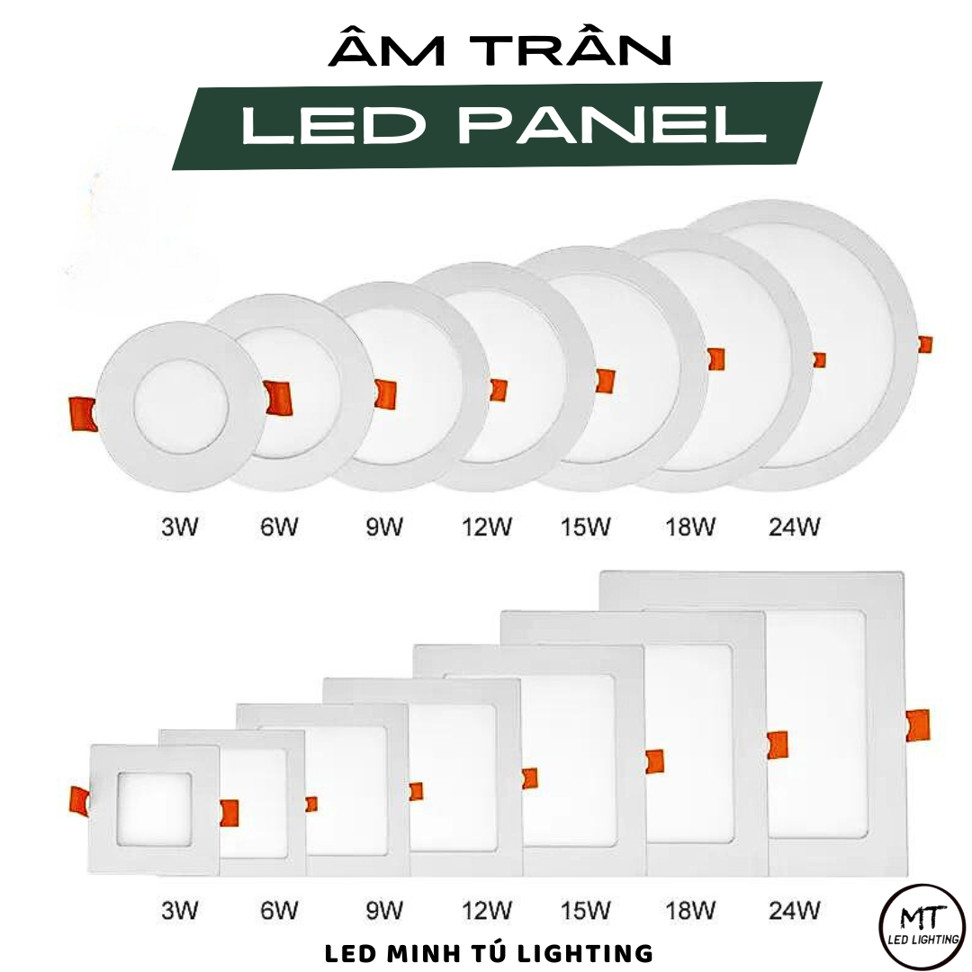 Đèn âm trần siêu mỏng 9W 1 chế độ, 3 chế độ BẢO HÀNH 1 NĂM