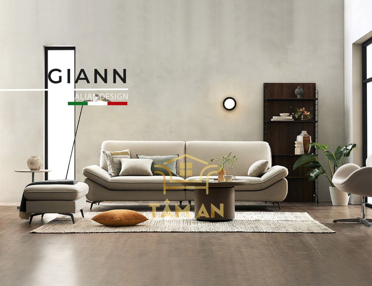 Ghế sofa băng cao cấp giann taman nội thất phòng khách tbi-633