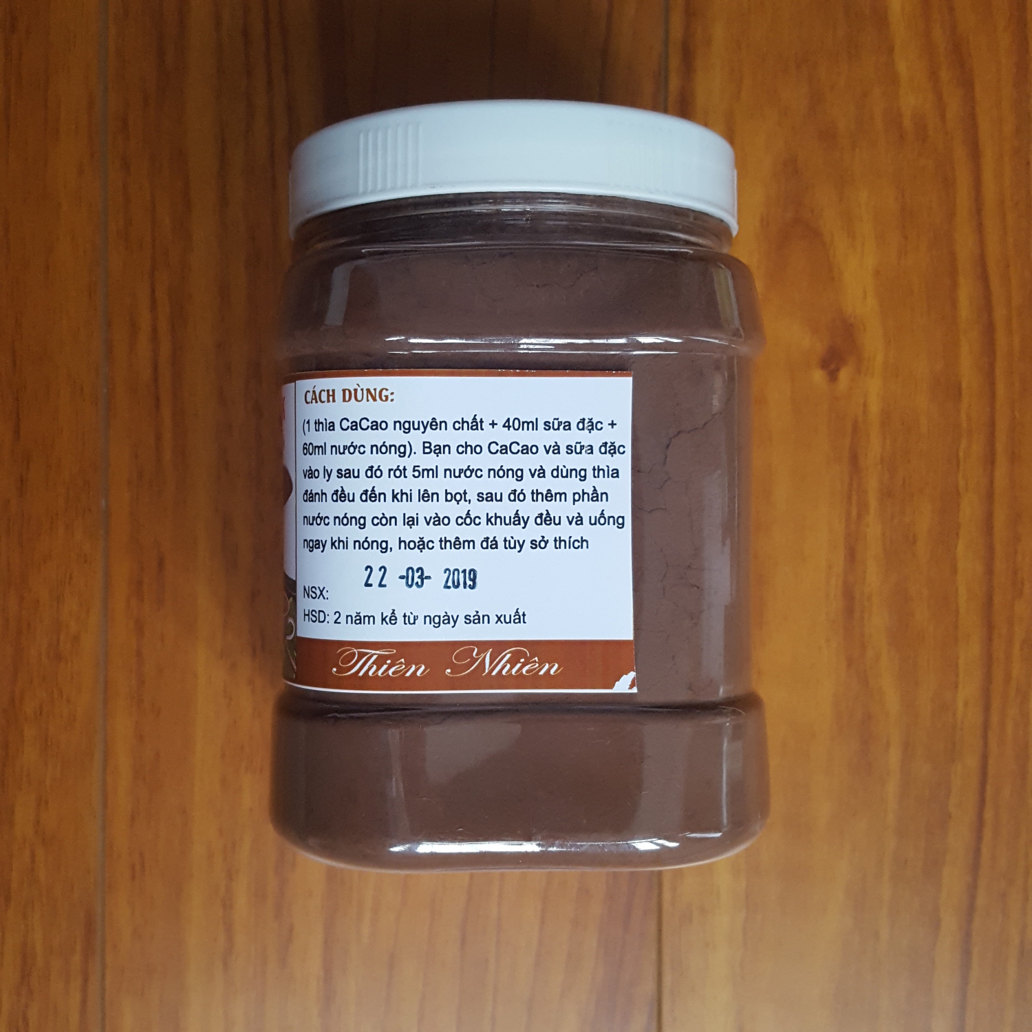 Bột ca cao nguyên chất 100% - Hủ 500g