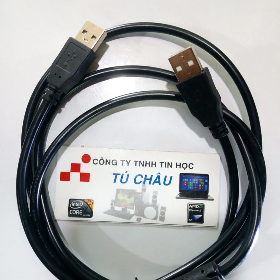 Cáp USB Link (Cáp 2 đầu đực USB 2.0) - Cáp dài 1.5 M