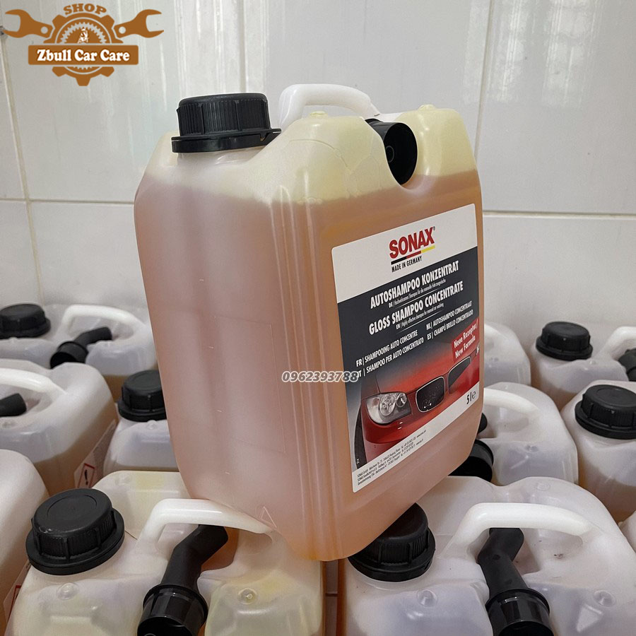 Can nước rửa xe Sonax Gloss shampoo 5 lít