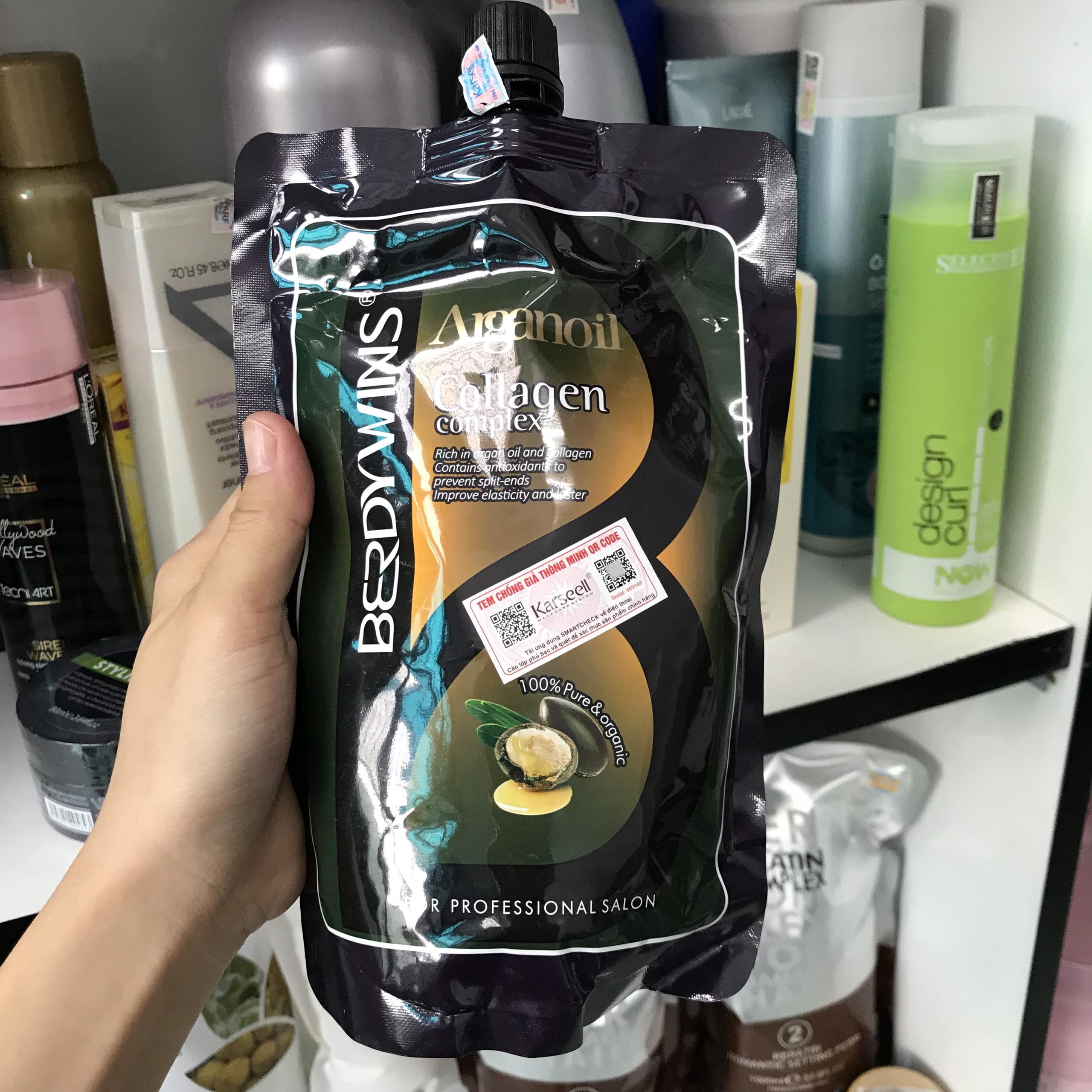 ✅ hấp dầu siêu mượt collagen berdywins arganoil complex 500ml