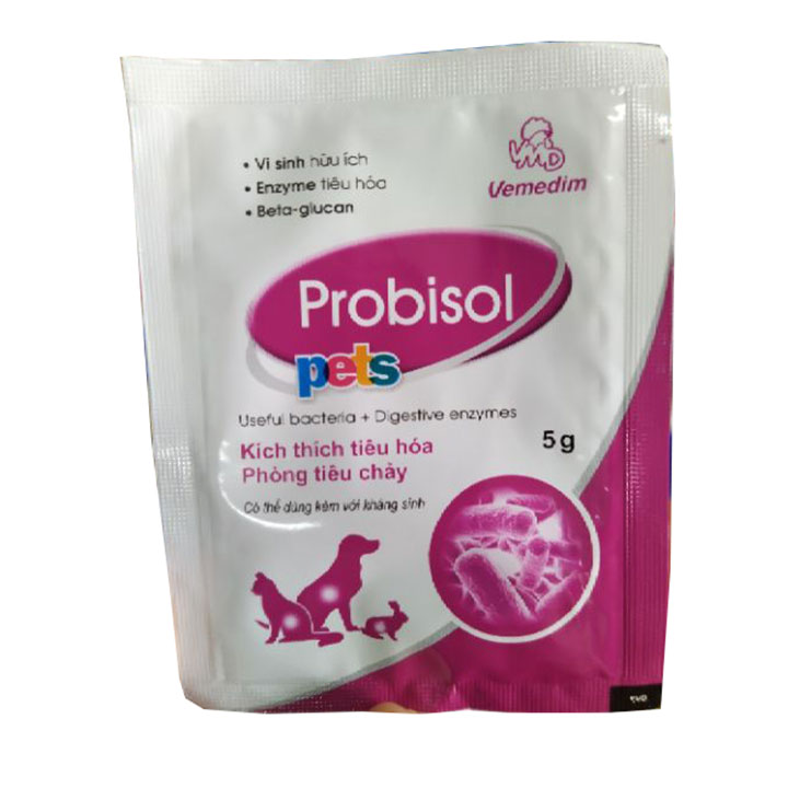 [ combo 10 gói ] MEN TIÊU HÓA CHO CHÓ MÈO PROBISOL PETS 5G