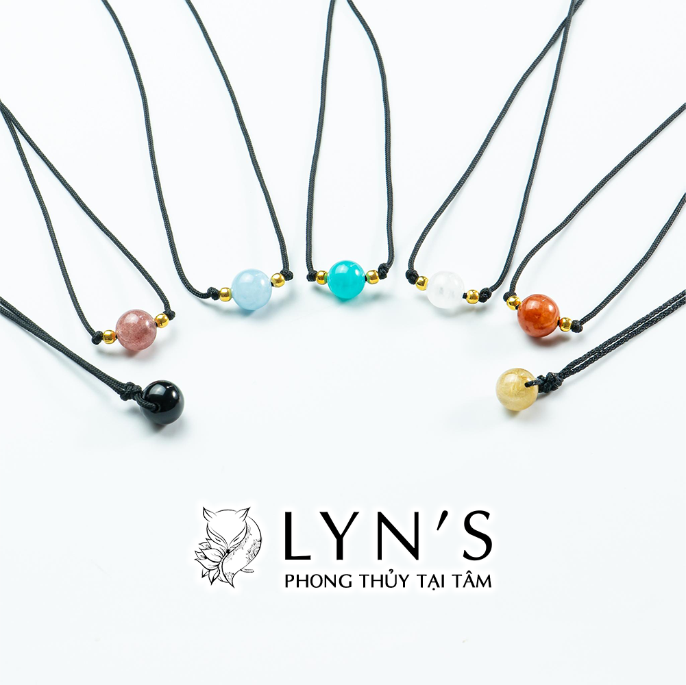 Dây Chuyền Lyn’s Phong Thuỷ Handmade Đá Aquamarine