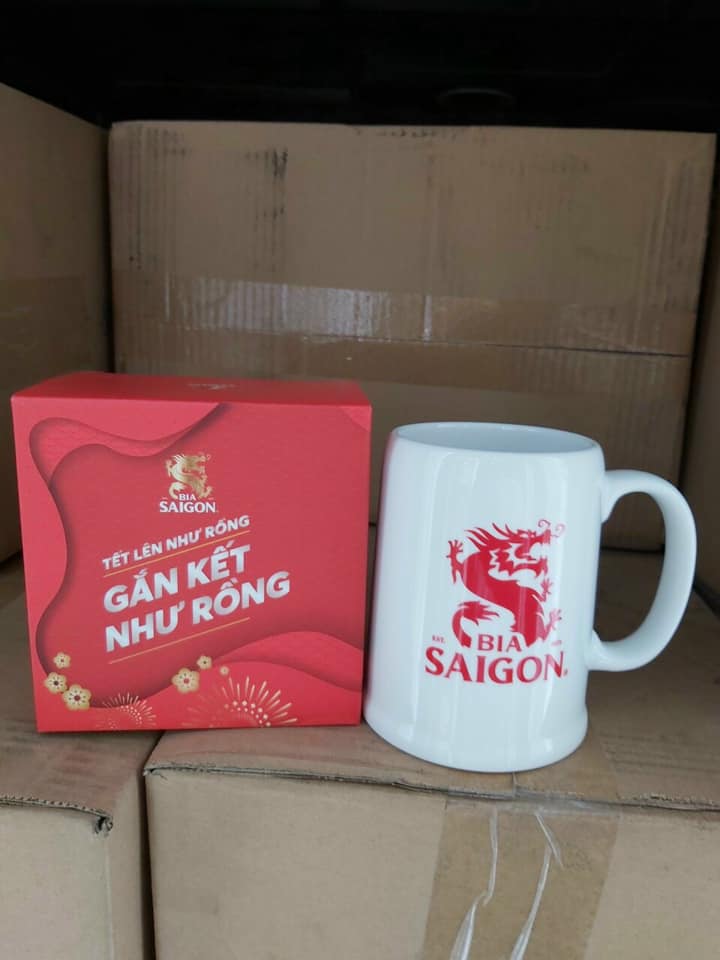 [HCM]Ly sứ Minh Long hàng Quà Tăng Bia Saigòn