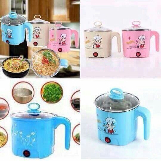 Ca Nấu Mì, Nấu Lẩu Mini Đa Năng Có Tay Cầm