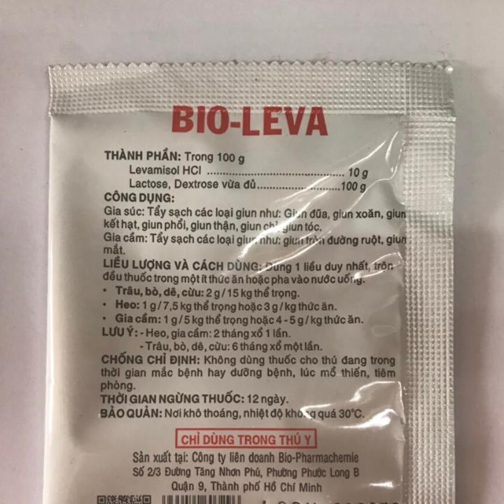 Thuốc tẩy giun cho gà đá Bio Leva [10 g]