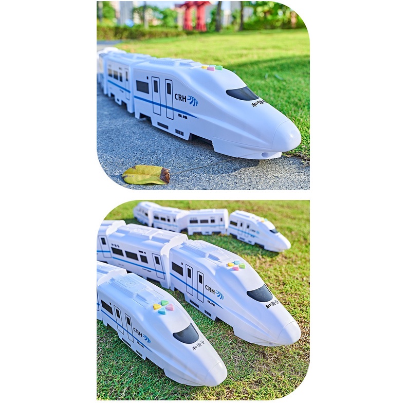 Đồ chơi Tàu Lượn Xe Lửa Siêu Tốc Cho Bé (Tự động chạy tránh chướng ngại vật, có đèn phát sáng và tiếng còi tàu vui nhộn)