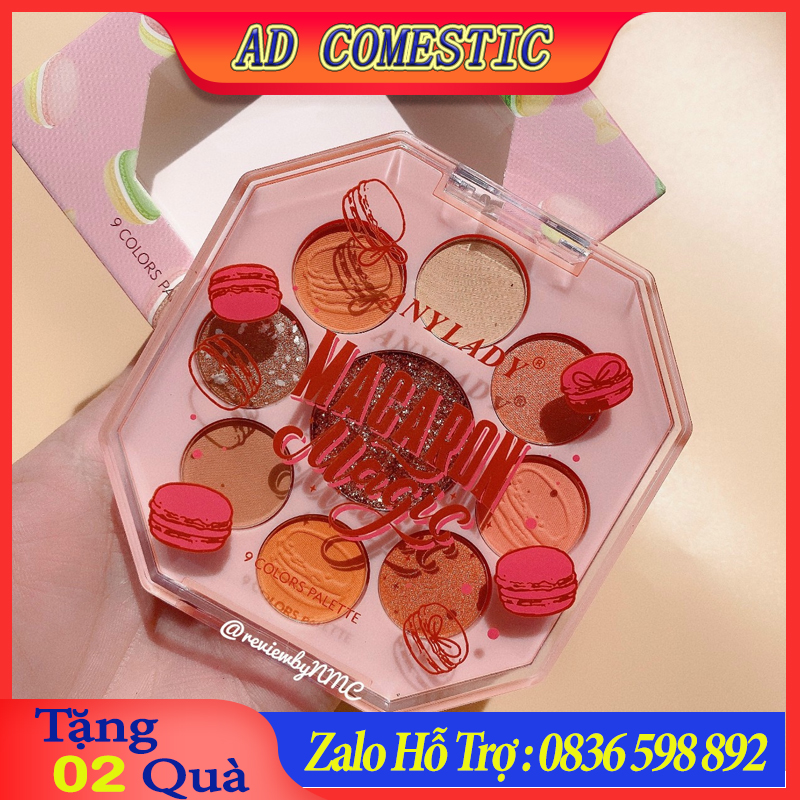Phấn mắt 9 ô Macaron Magic siêu dễ thương
