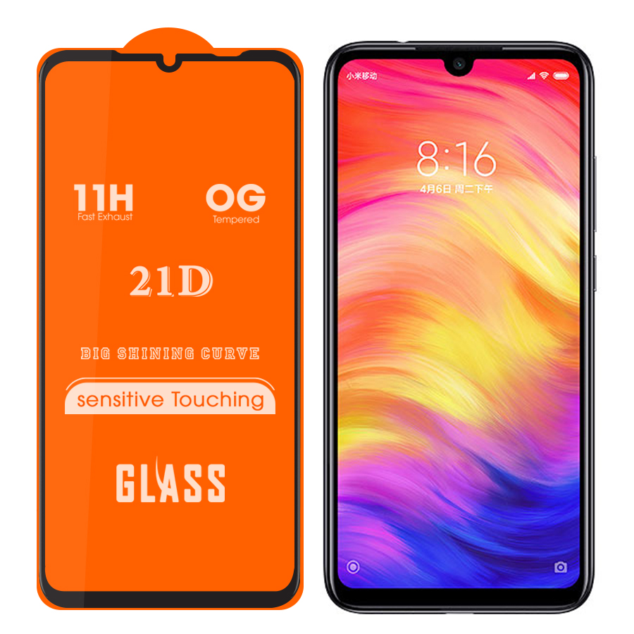 Kính cường lực full màn cho Xiaomi Redmi Note 7 Pro (đen)