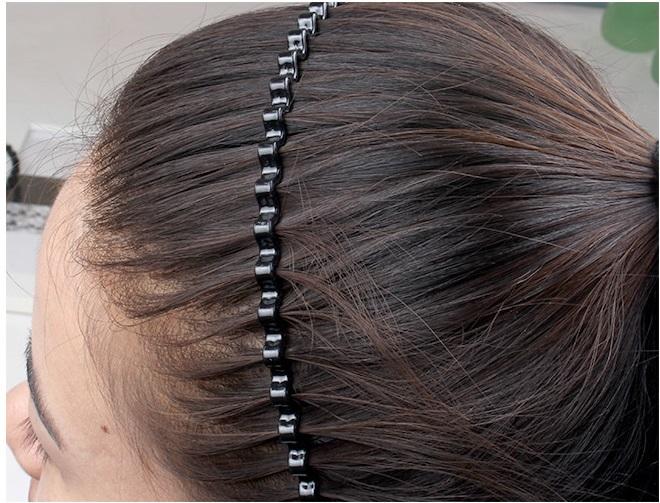 Cài tóc gợn sóng nhựa phong cách Hàn Quốc