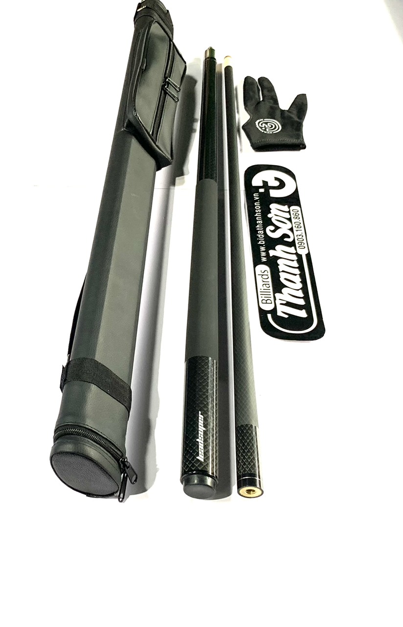 Cơ bida LỖ Ngọn phủ carbon 3D