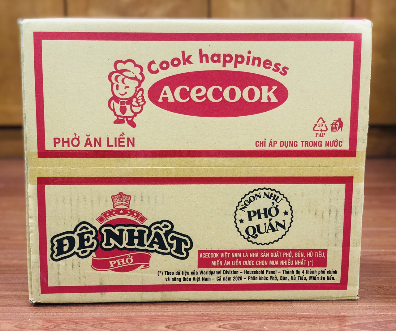 Phở bò Đệ Nhất Acecook - Thùng 30 gói x 68g