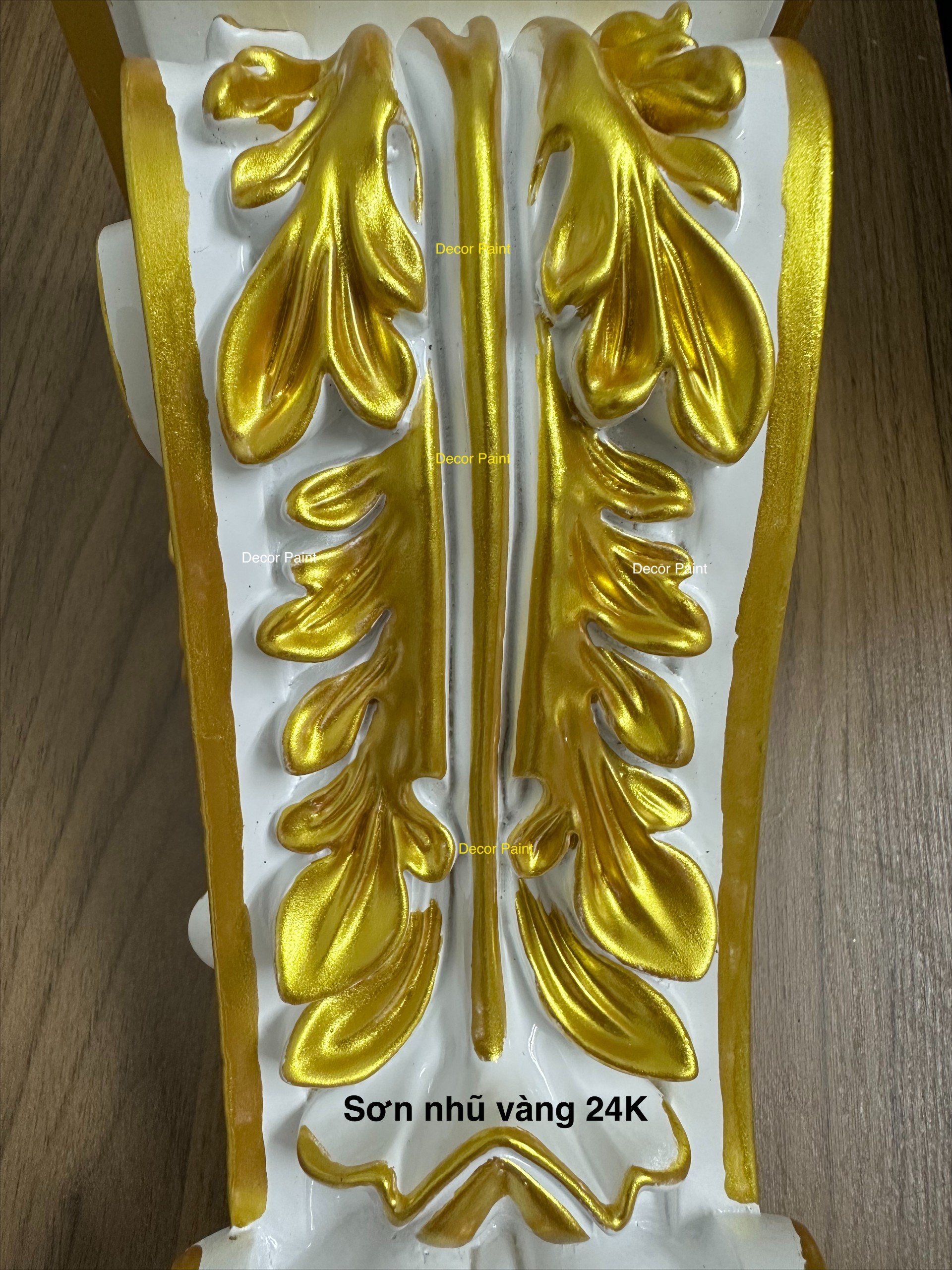 Siêu phẩm - sơn nhũ vàng 24k a12 ánh vàng gold lon 200g và 1.000g