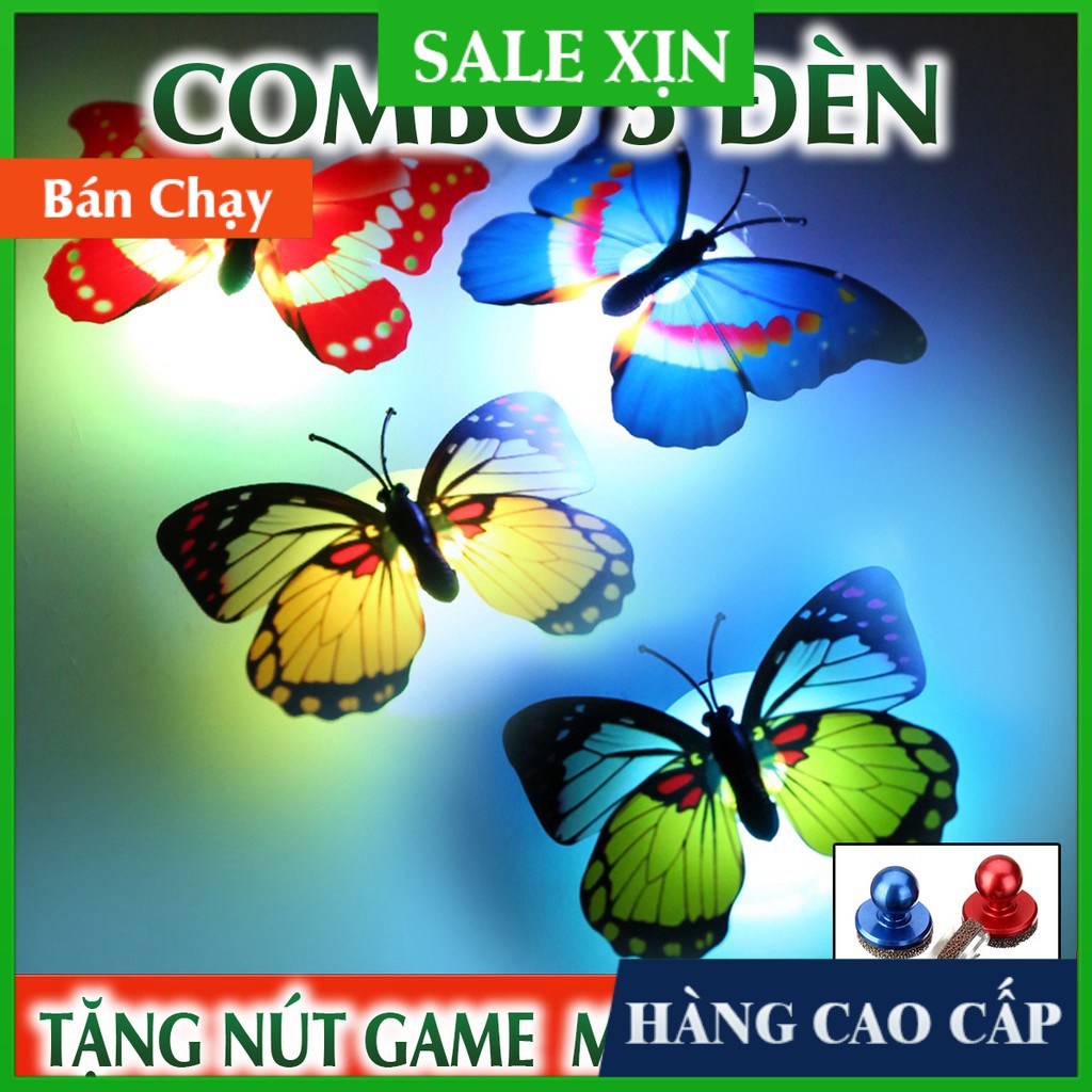 (GIÁ THANH LÝ) COMBO 5 ĐÈN LED BƯỚM NHÁY SÁNG - BẢN MỚI 2021