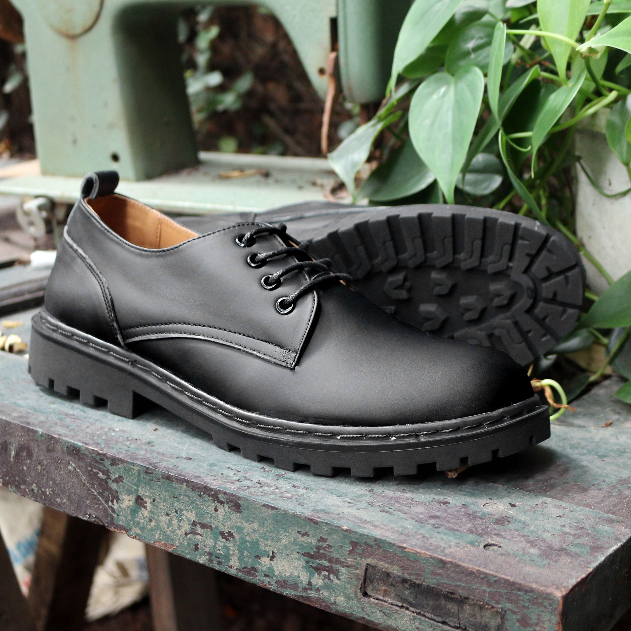 Giày đốc Da Nam Dốc.088 da bò Lucas Shoes