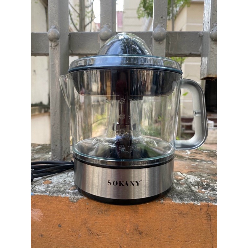 MÁY VẮT CAM ĐIỆN SOKANY MẪU MỚI ĐEN 700ml