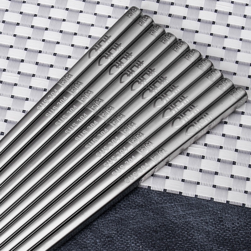 [SALE] Đũa Inox 304 SUS HQ - Hộp 5 Đôi