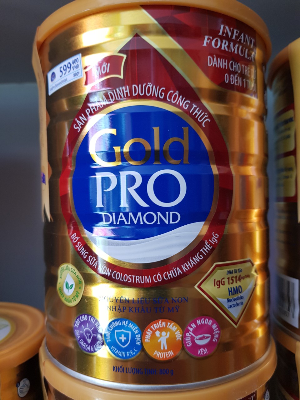 Sữa bột arti gold pro diamond 0-1 tuổi 800g