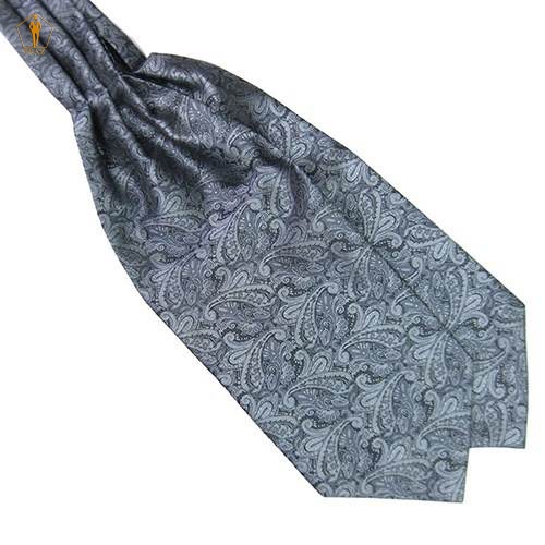 Khăn đeo cổ ascot traz phối với áo sơ mi nam và vest