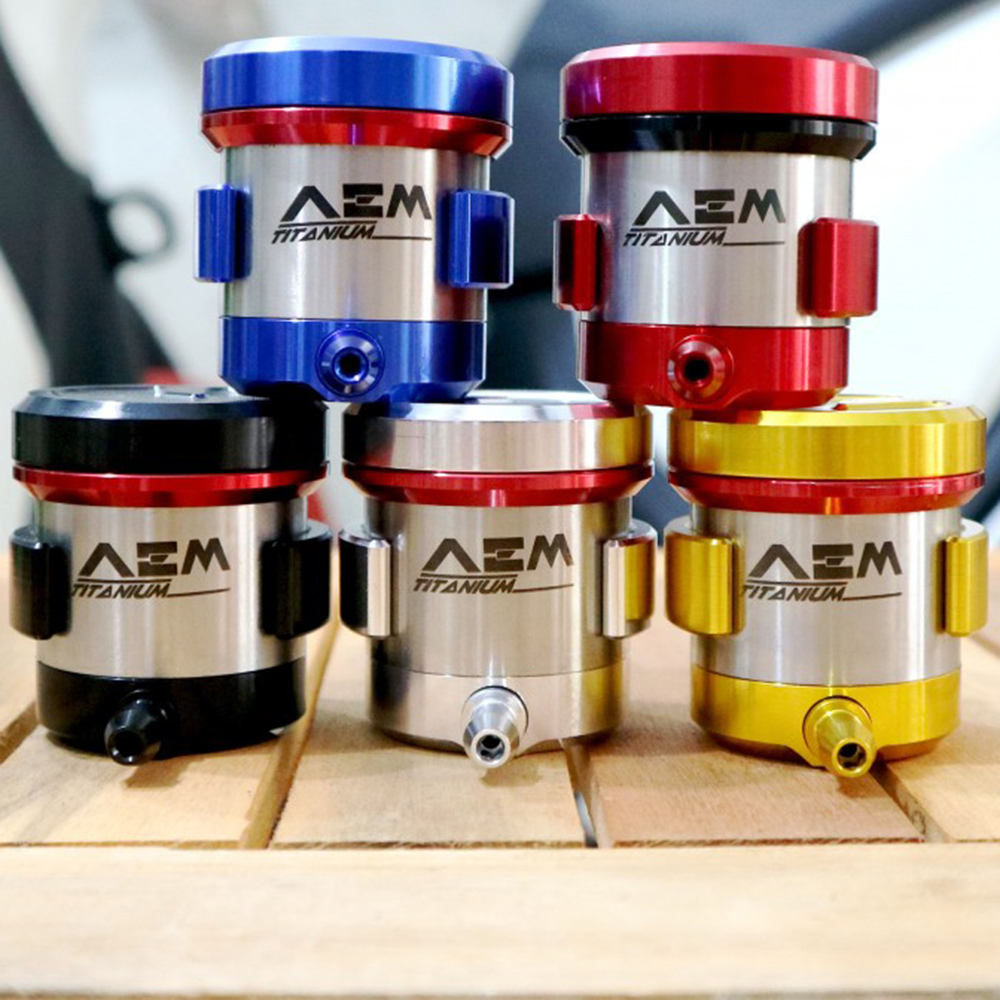 BÌNH DẦU AEM TITANIUM CNC đã chống xì dầu (đủ màu) + PASS BÌNH DẦU RIZOMA