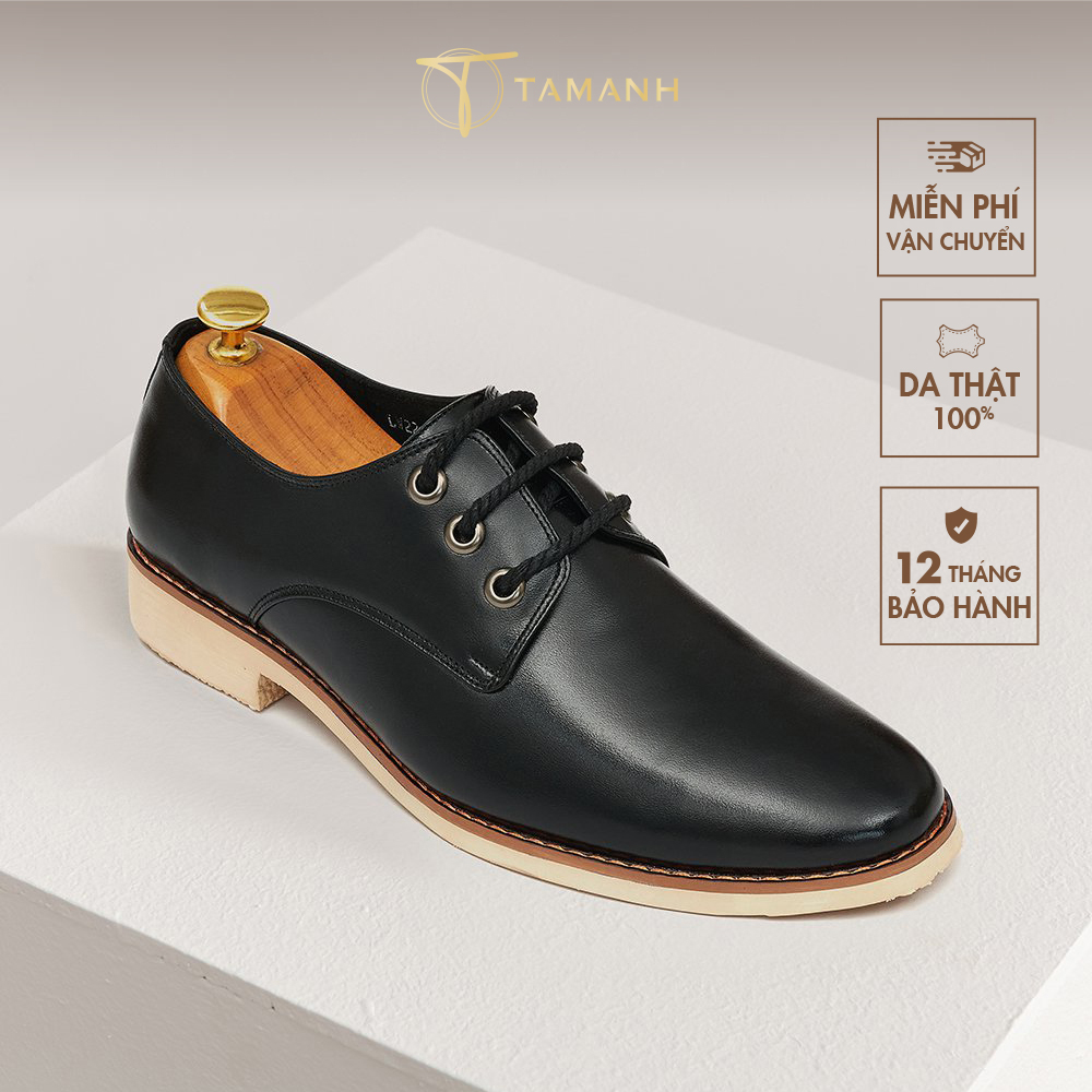Giày tây nam tâm anh dáng derby đẹp lịch lãm cao cấp gnta1901-1-d