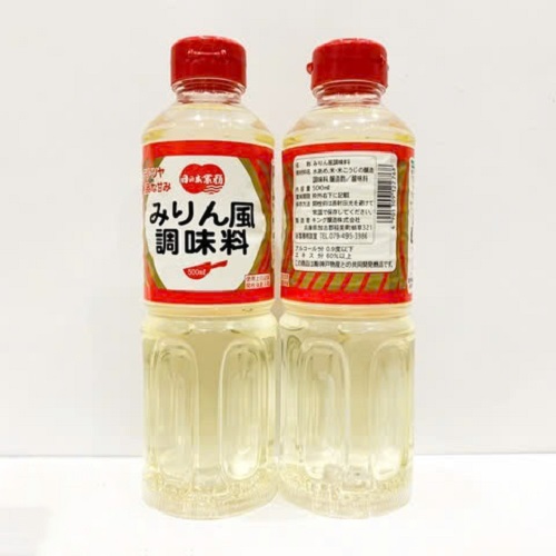 Giấm Nấu Ăn Mirin Hinode Nhật Bản rượu gạo nồng độ thấp ngọt tự nhiên- Chai 500ml