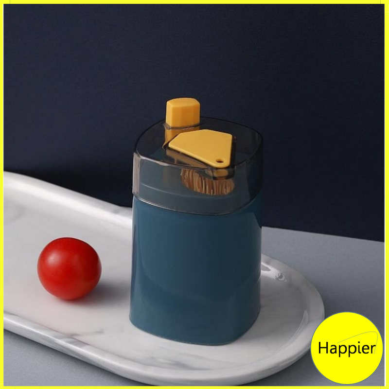 [HCM]Hủ Đựng Tăm Nút Nhấn Tự Động - Happier
