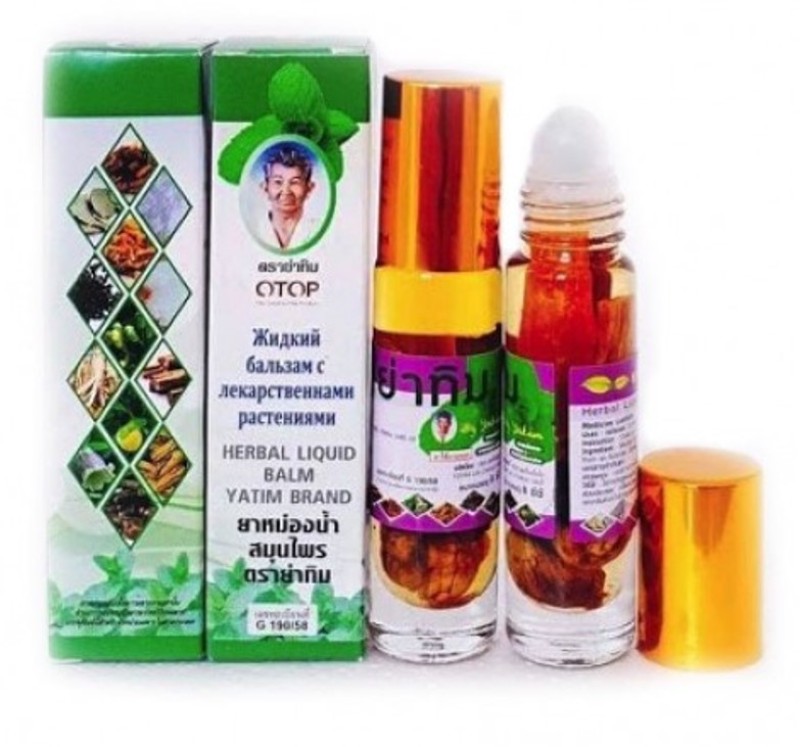[Date 11/2026] 01 Dầu Lăn 13 Vị Thảo Dược Herbal Liquid Yatim Brand OTOP Thái Lan 8ml/chai