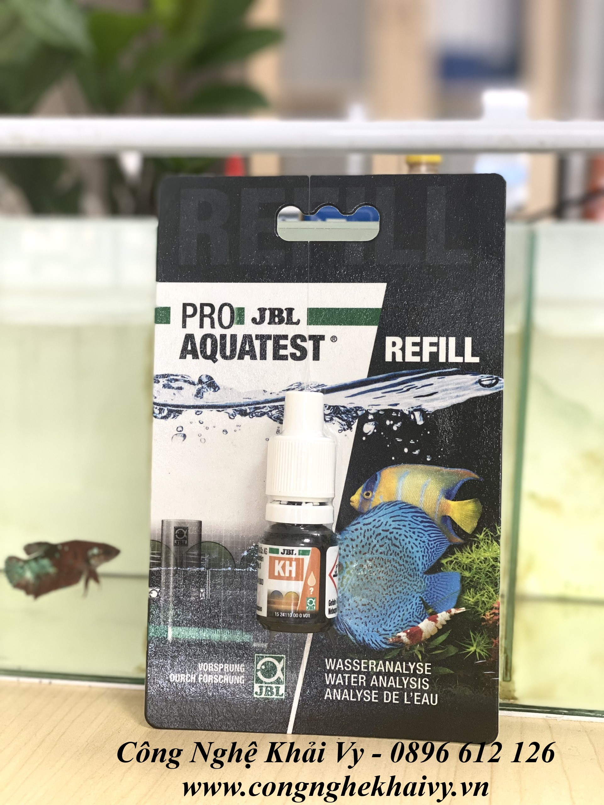 Lọ dung dịch thử kiềm (kH)JBL Đức-Refill test kH