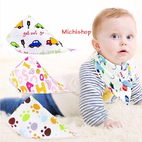 Set 2 Khăn Yếm Tam Giác Cho Bé