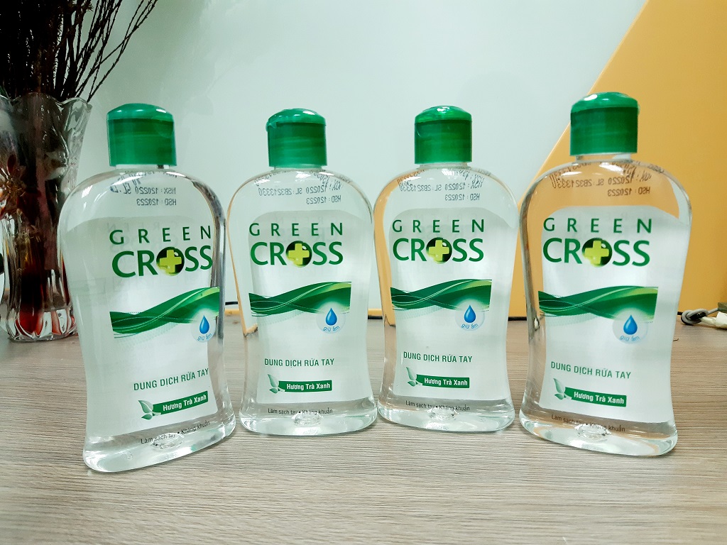 Nước rửa tay khô Green Cross 250ml