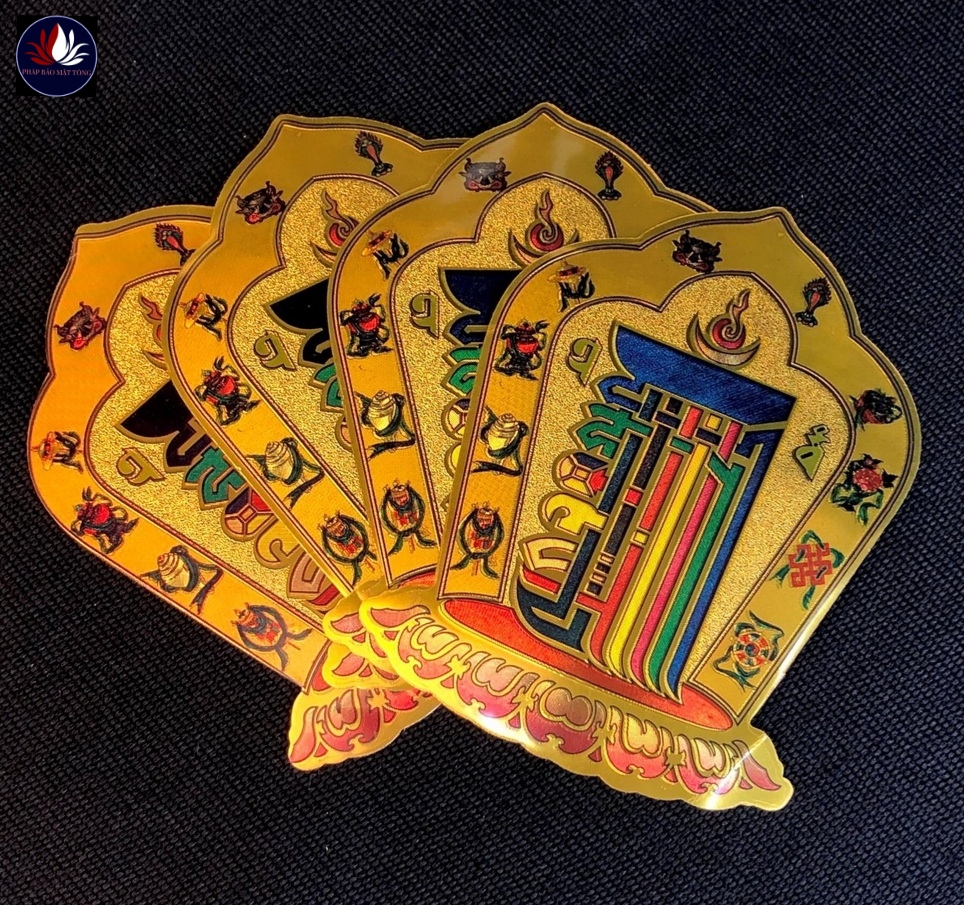 Miếng dán Thời Luân Kim Cang Kalachakra -Pháp Bảo Mật Tông