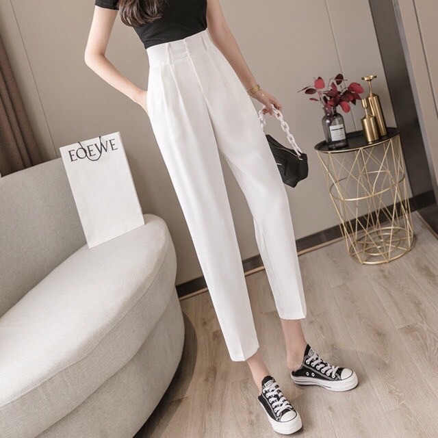 Quần Baggy Cạp Bản To 3 Khuy Siêu Hot