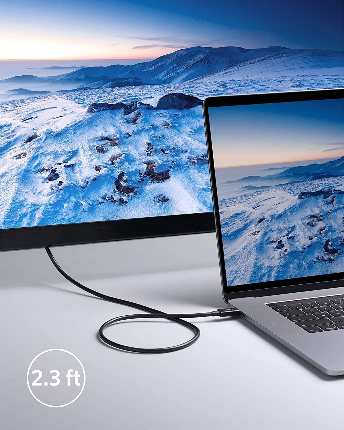 Cáp sạc nhanh Anker Thunderbolt 4 C - C - A8859 100W/40Gpbs - 8K display [BH 12T]