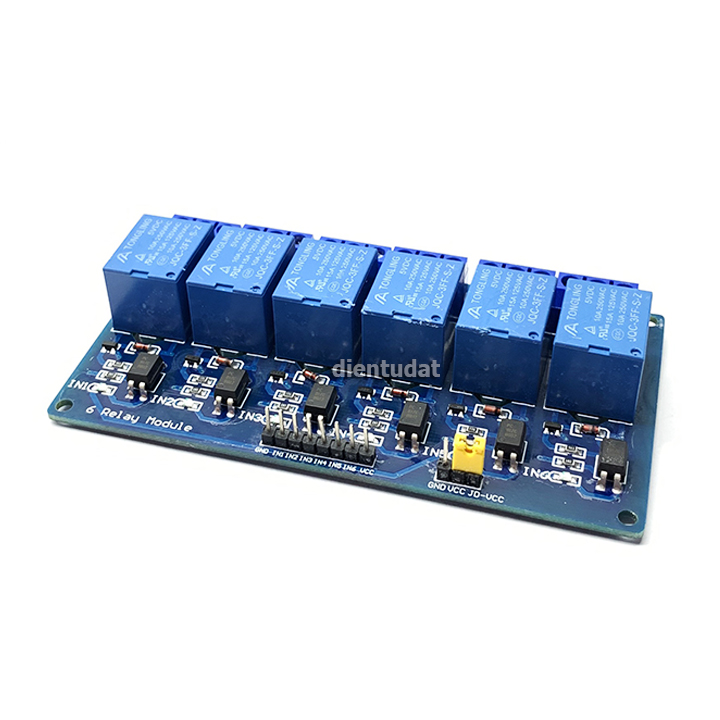 Module 6 relay kích mức thấp có opto cách ly