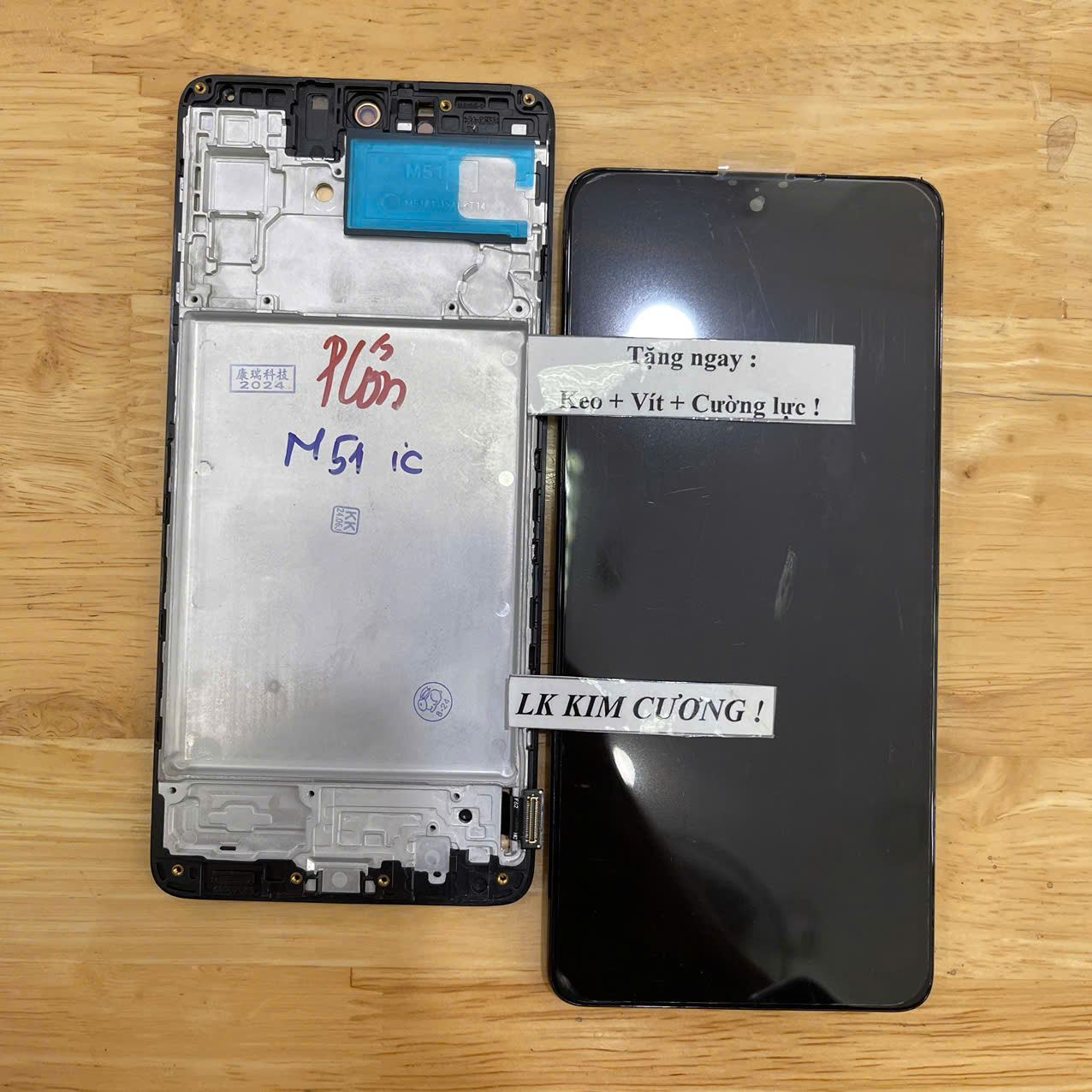 Màn hình samsung m51 2ic liền khung - oled phôi lớn