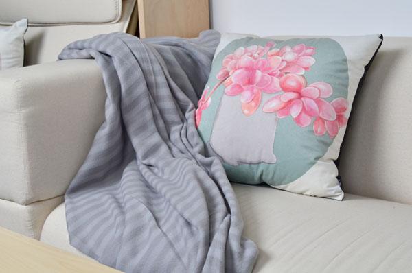 Chăn (mền) Ikea kẻ cá nhân, Chăn nỉ mát Ikea dạng kẻ xám siêu nhẹ, siêu bền, Chan Ikea ke ca nhan, Chan ni mat Ikea dang ke xam sieu nhe, sieu ben