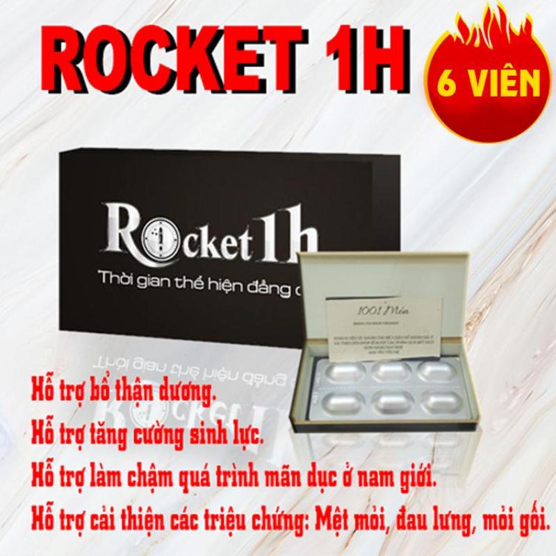 6 viên rocket 1h - tăng cường sinh lực cho phái mạnh (Có che tên sản phẩm) cao cấp