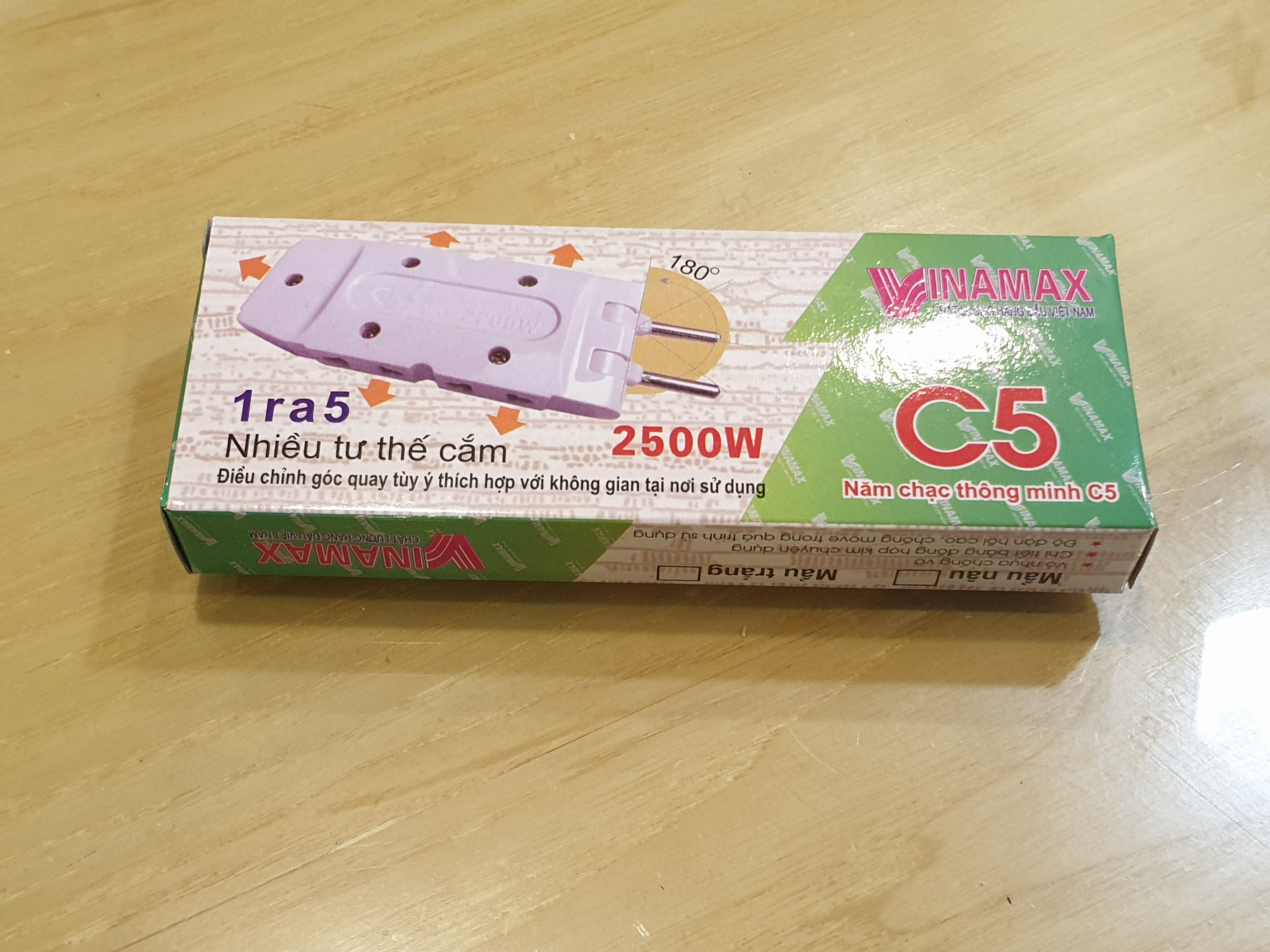 Ổ cắm thông minh chia 5 Vinamax