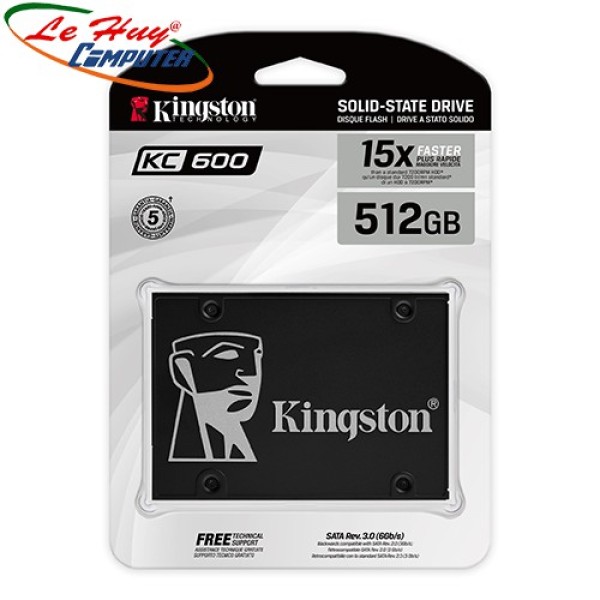 Ổ Cứng Ssd Kingston Kc600 512Gb 2.5-Inch Sata Iii - Skc600/512G
