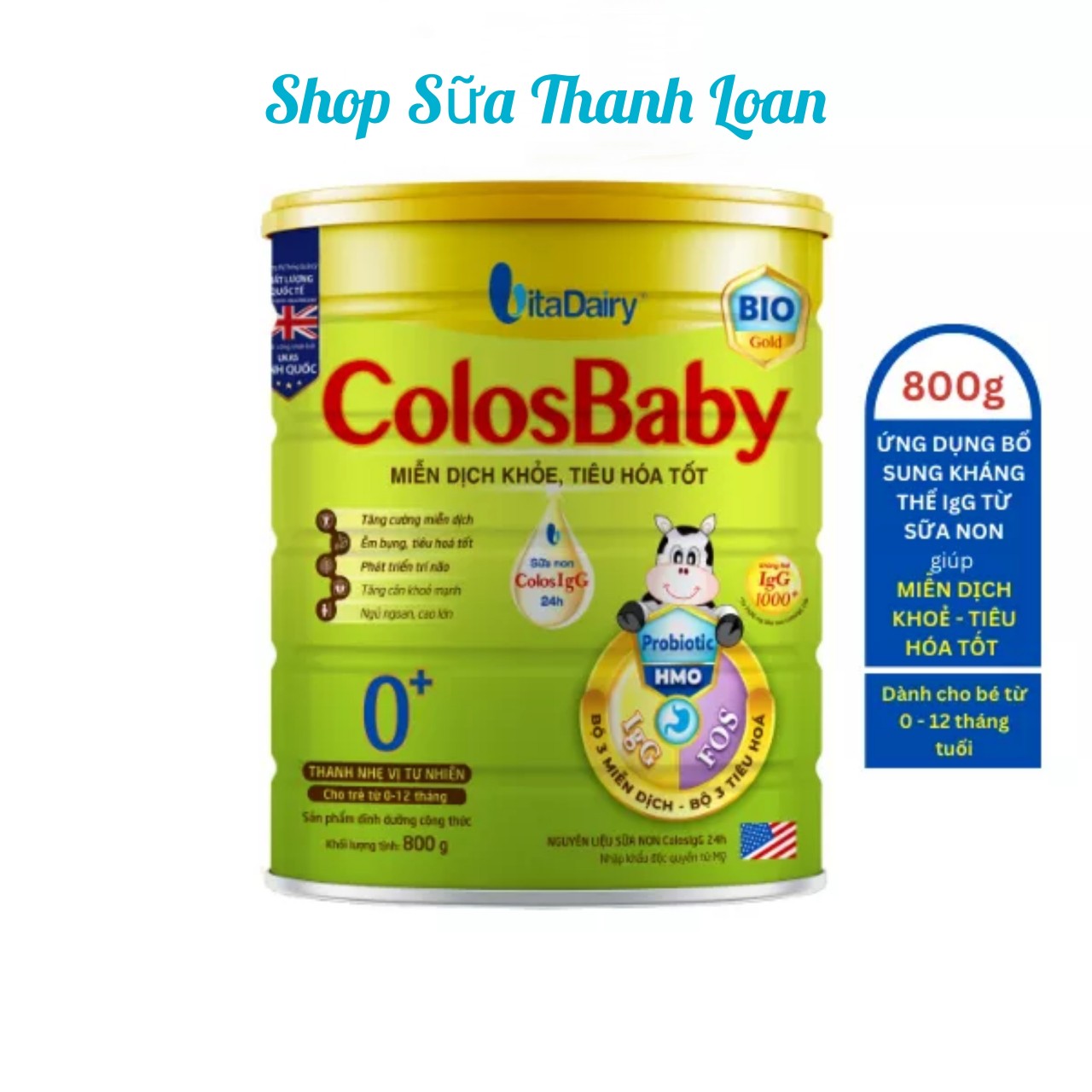 Sữa non colosbaby bio gold 0+ 800g.