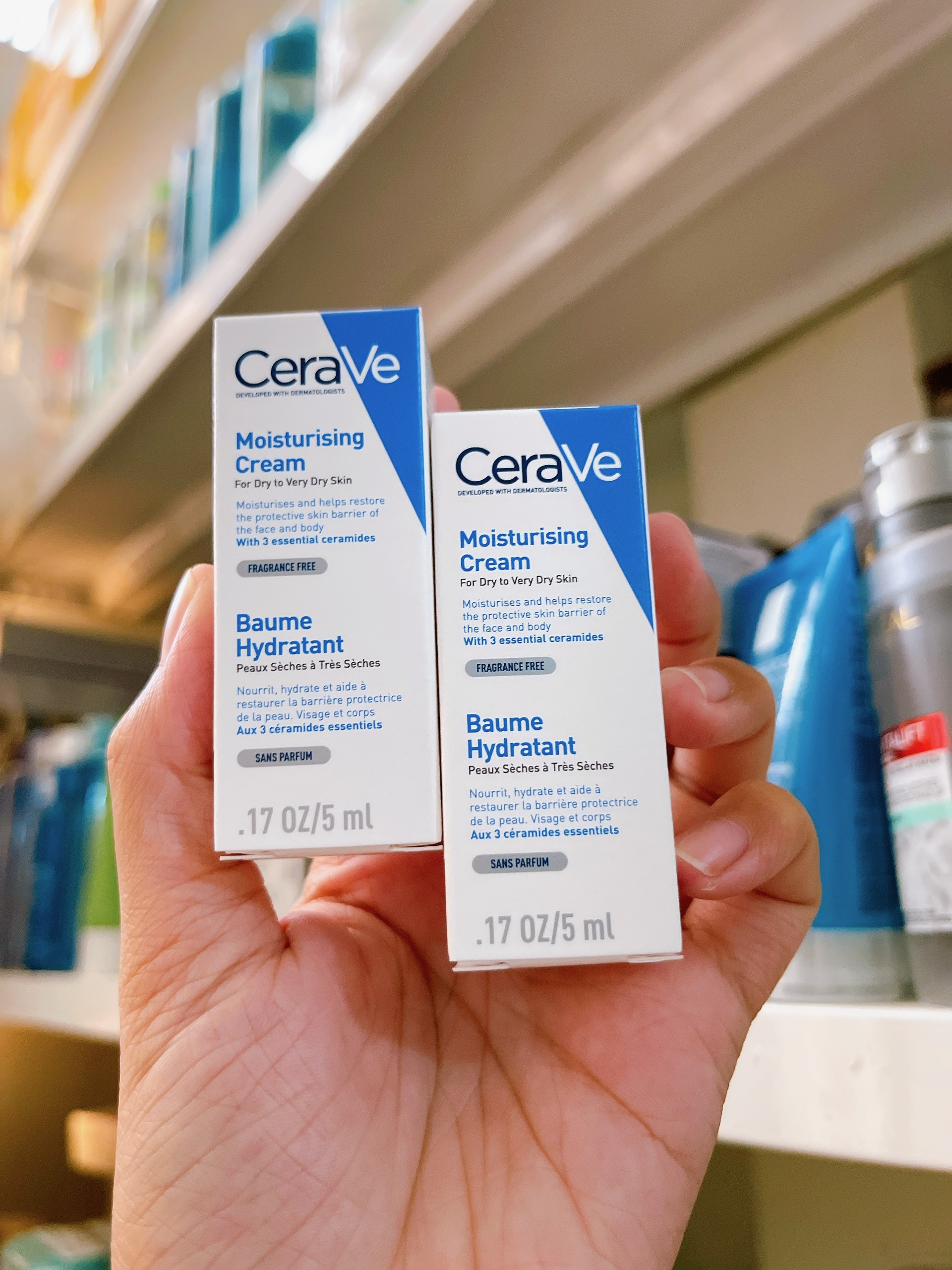 [ Mini Size 5ml] Kem Dưỡng Ẩm Cerave Moisturizing Cream