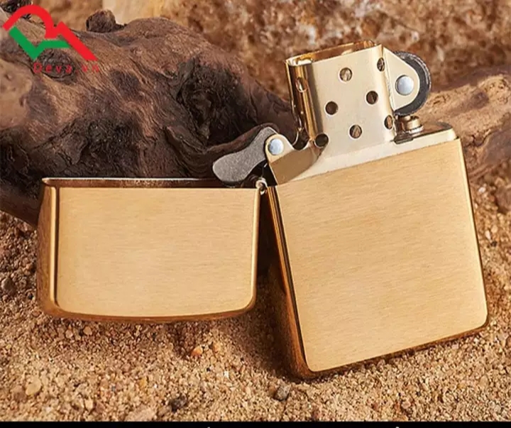 Bật Lửa Zippo Gold Plated Genuine Mỹ B-17 Vàng Xước