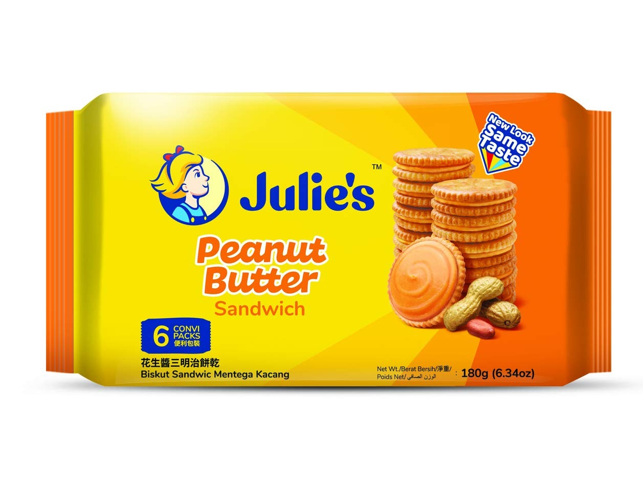 Bánh Quy Julie s Nhân Bơ Đậu Phộng Peanut Butter Sandwich Gói 180g
