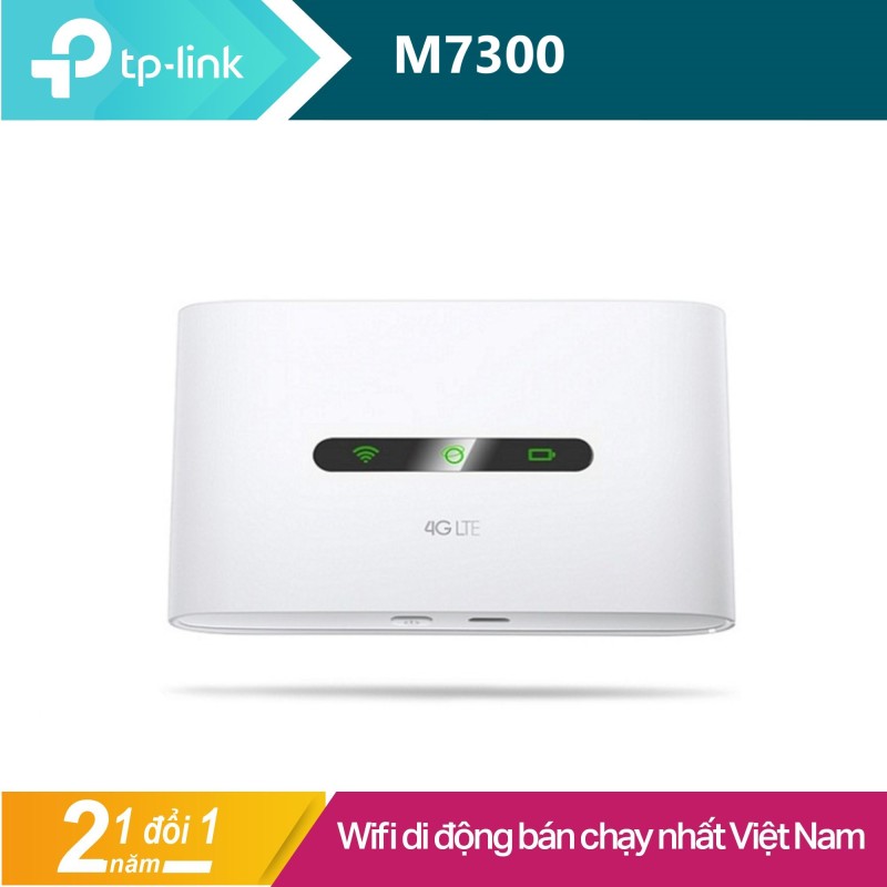 Bộ phát Wi-Fi di động dùng sim cao cấp LTE 4G TP-Link M7300 (Trắng) / Bộ phát Wi-Fi di động dùng sim cao cấp LTE 4G TP-Link M7300 (Trắng) - Hãng Phân Phối Chính Thức