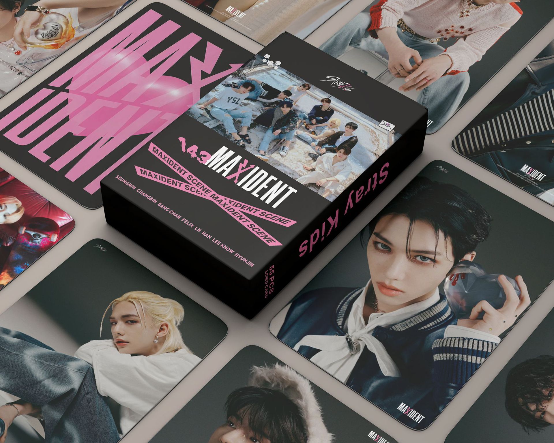Set 55 lomo card stray kids-maxident