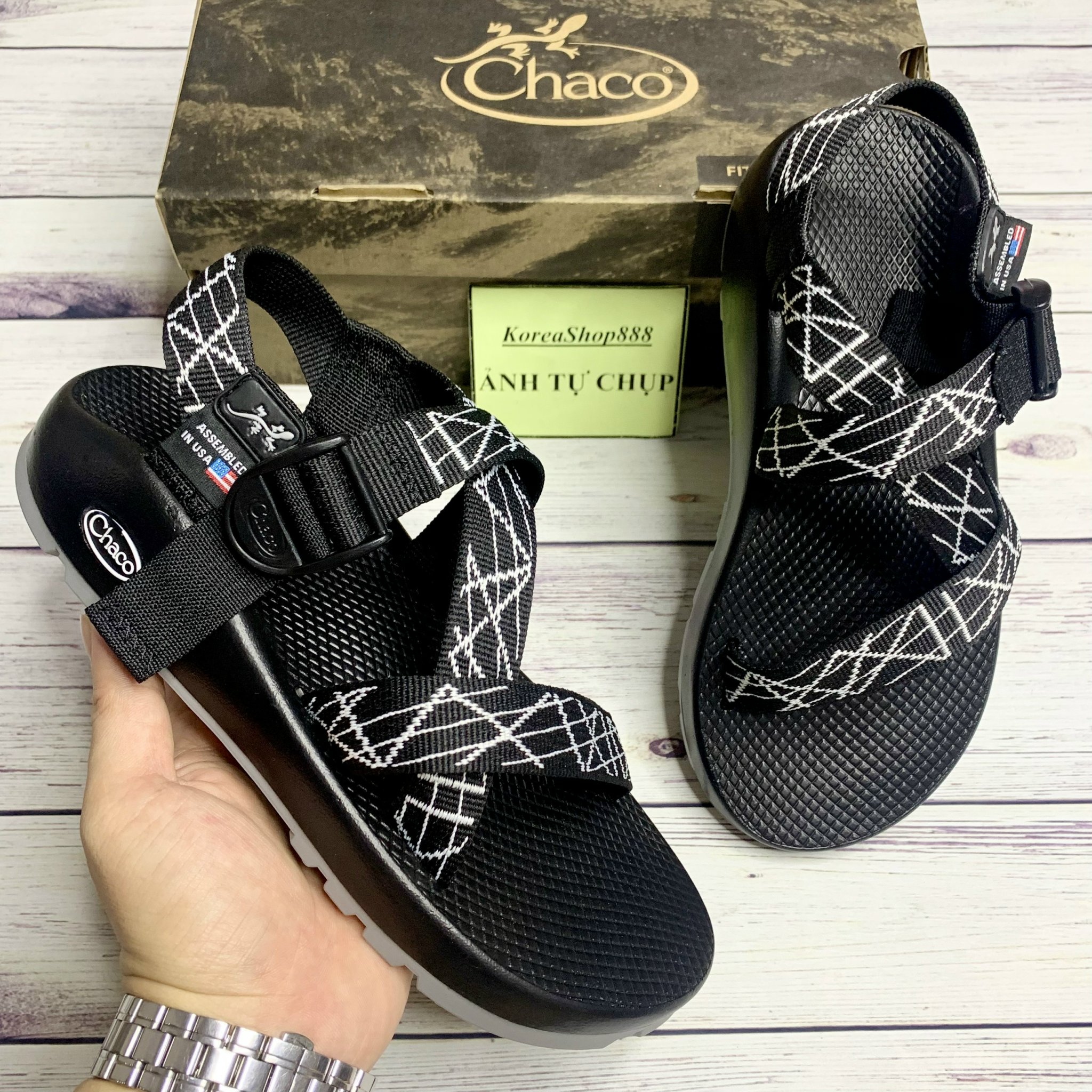 Dép Xăng Đan Nam Nữ Chaco Quai Dù Mã D38