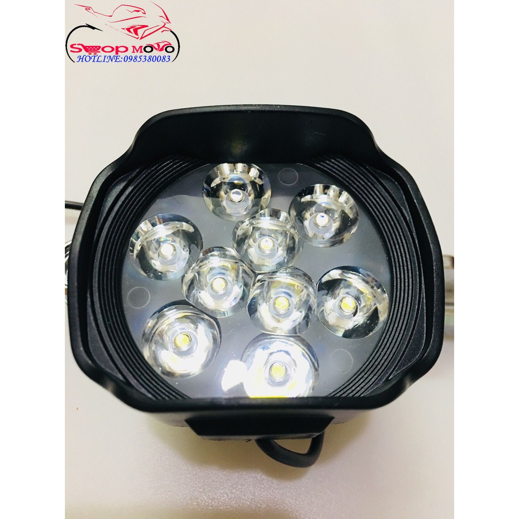 Đèn trợ sáng L9 vs 9 nhân led siêu sáng